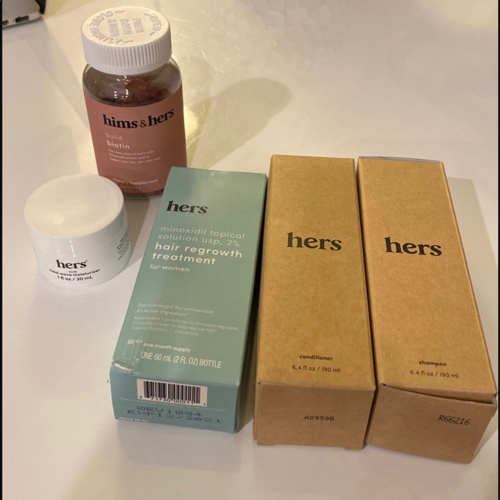 Hers hair kit and moisturizer